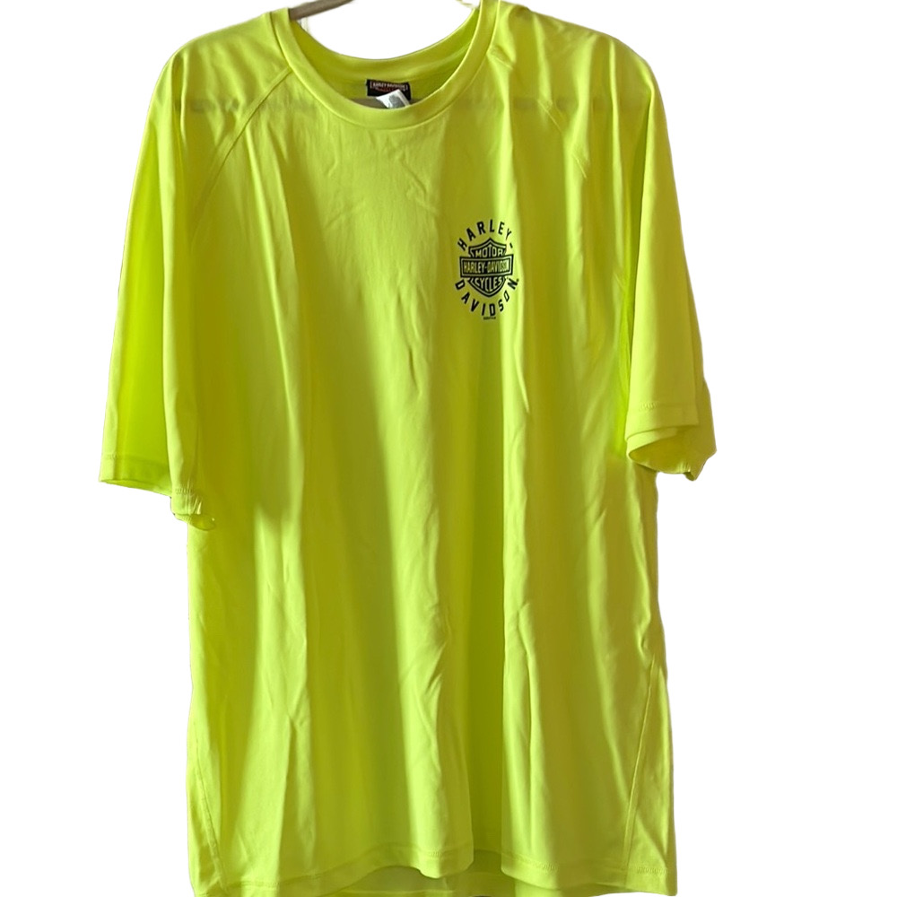 Harley-Davidson Neon Yellow Men's Shirt 3X